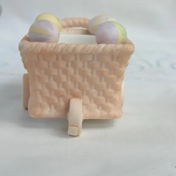 PartyLite Wagon Only Bertie & Bea Easter Bunny Rabbit Candle Holder P7329 In Box - Picture 5 of 13